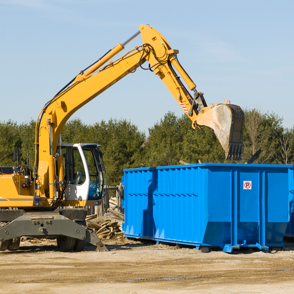 are there any restrictions on where a residential dumpster can be placed in Jean NV